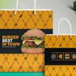 Bolsa de papel personalizada con asa de cordón