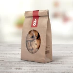 Bolsa de papel para confitería con ventana