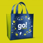 Bolsa de TNT plastificada para supermercado