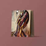 Bolsa de papel con impresión y asas metalizadas