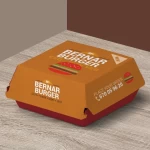 Caja de cartón para hamburguesas