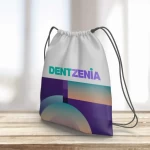 Bolsa mochila de TNT con tirantes de cordón