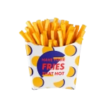 Caja de cartón para patatas fritas