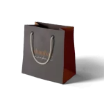 Bolsa de papel personalizada con asa de cordón