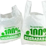 Bolsas de plástico compostables biodegradables