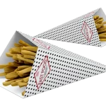 Caja tipo cono para patatas fritas