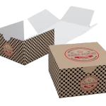Caja de cartón cuadrada personalizable