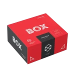 Caja de cartón cuadrada con logo