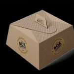 Caja de cartón cuadrada para tartas