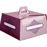 Caja de cartón cuadrada para tartas