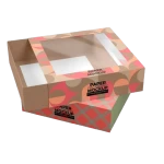 Caja de cartón con ventana