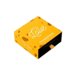 Caja de cartón cuadrada con logo