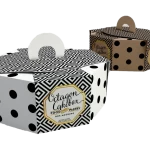 Cajas de cartón octogonales con decoración para tartas