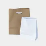 Bolsa de papel sencilla color blanco