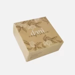 Caja de cartón cuadrada para pastelería