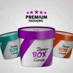 Envases personalizados para helados con tapa
