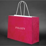 Bolsa personalizada con asa de papel torsionado