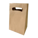 Bolsa de papel kraft con asa básica
