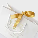 Bolsa de papel personalizada con asa de cordón