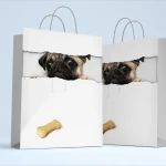 Bolsa personalizada con asa de papel torsionado