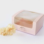 Caja para tarta con ventana
