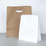 Bolsa de papel kraft con asa básica