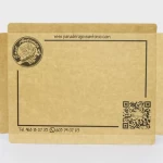 Bandeja de cartón con borde para panadería