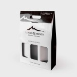 Caja de cartón con ventanas para botellas de vino