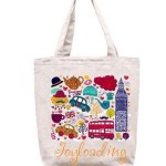 Bolsa de algodón estampada