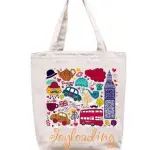 Bolsa de algodón estampada