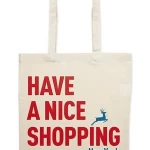 Bolsa de algodón estampada