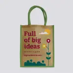 Bolsa de algodón estampada