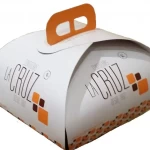 Caja de cartón con cierre de asa para confitería - La Cruz